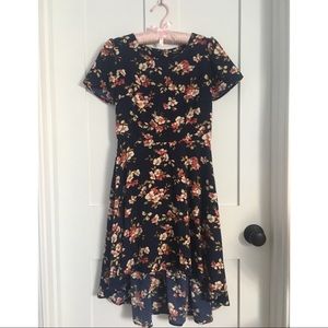 Short Sleeve Floral Dress